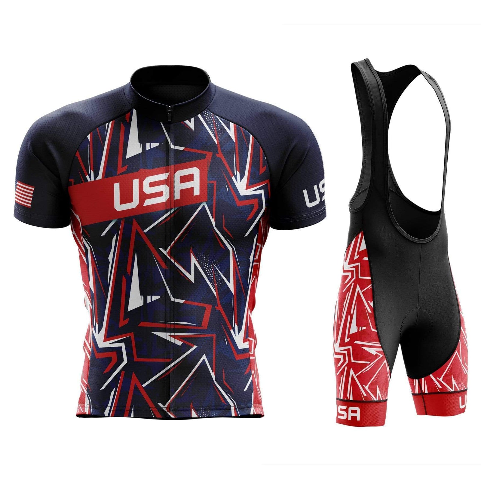 Men's USA Unique Cycling Jersey or Bibs