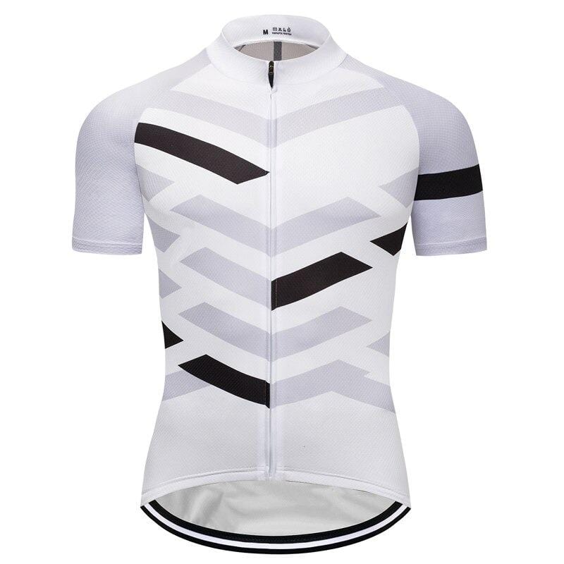 Men's White Pro Cycling Jersey