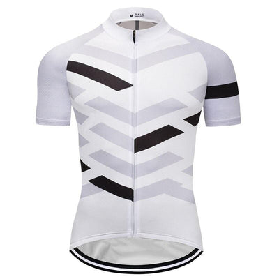 Men's White Pro Cycling Jersey