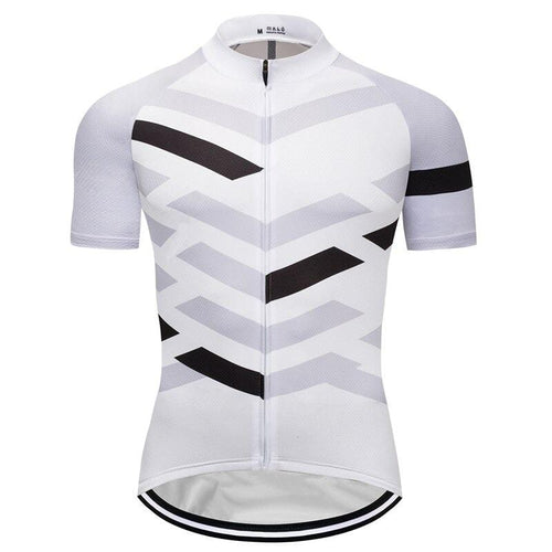 Men's White Pro Cycling Jersey