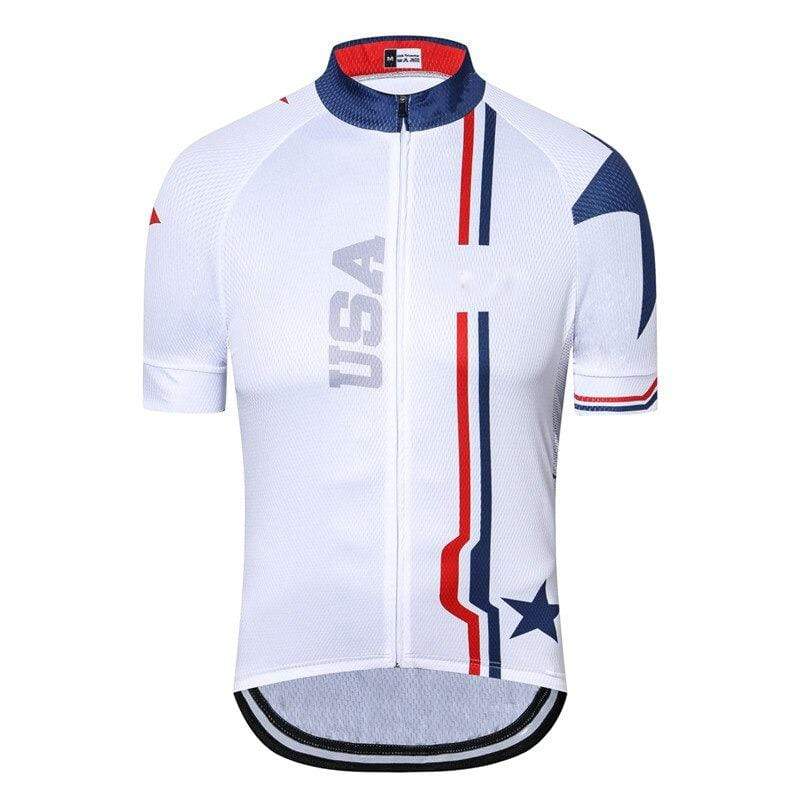Men's White USA Cycling Jersey