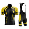 Men's Yellow Black Cycling Jersey or Bibs