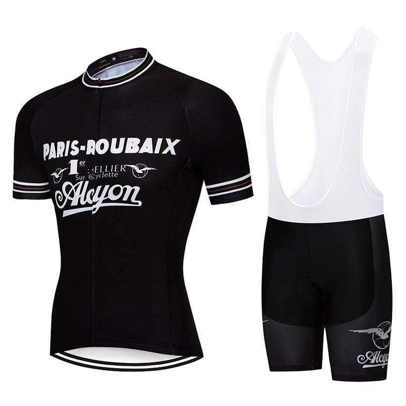 Retro Paris-Roubaix Alcyon Cycling Jersey or Bibs