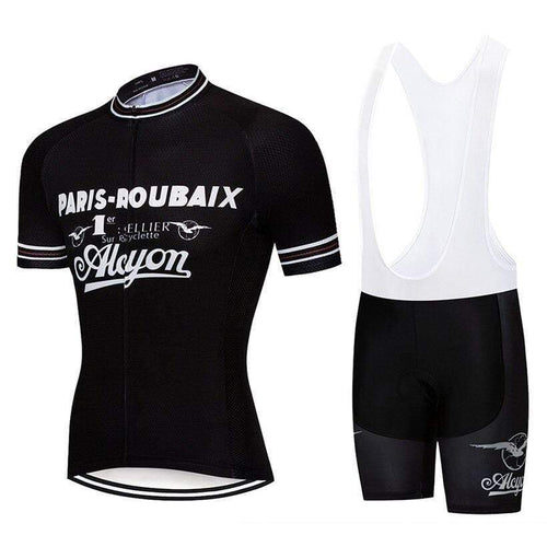 Retro Paris-Roubaix Alcyon Cycling Jersey or Bibs