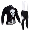 Skull Black Winter Cycling Jersey or Bib Pants