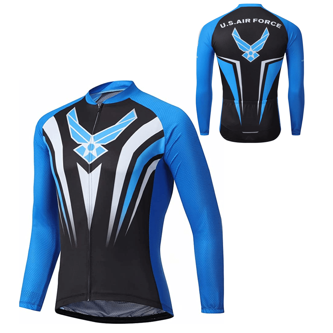 US Air Force Long Sleeve Cycling Jersey