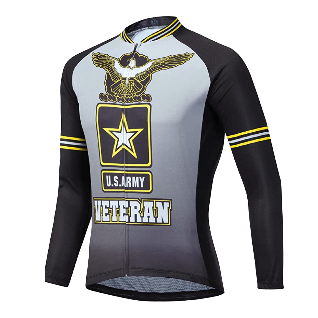 US Army Veteran Long Sleeve Cycling Jersey