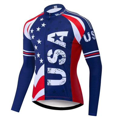 USA Team Long Sleeve Cycling Jersey