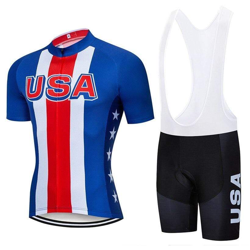 USA Team Men's Cycling Jersey or Bib Shorts