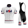 USA White Cycling Jersey or Bibs