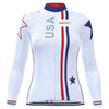 Women's America Long Sleeve Cycling Jersey