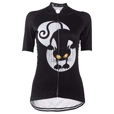 Women's Black Cat Clawing Cycling Jersey
