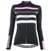 Women's Black Classy Long Sleeve Cycling Jersey