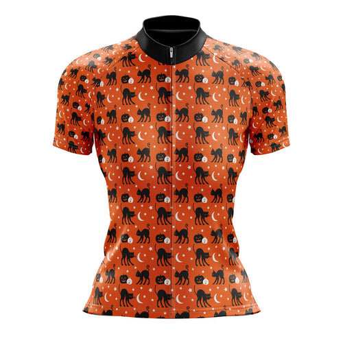 Women's Halloween Cats Cycling Jersey