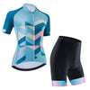Women's Light Blue Cycling Jersey or Shorts