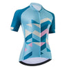 Women's Light Blue Cycling Jersey