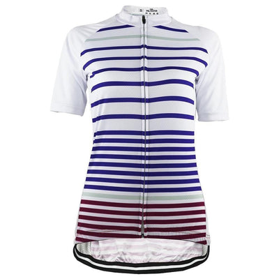 Women's Navy Stripes Cycling Jersey