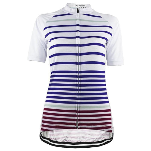 Women's Navy Stripes Cycling Jersey