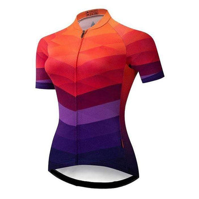 Women's Orange Patterns Cycling Jersey
