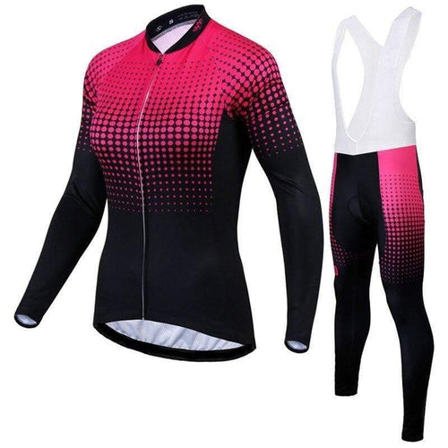 Women's Pink Long Sleeve Cycling Jersey or Pants