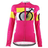 Women's Pink Long Sleeve Cycling Jersey