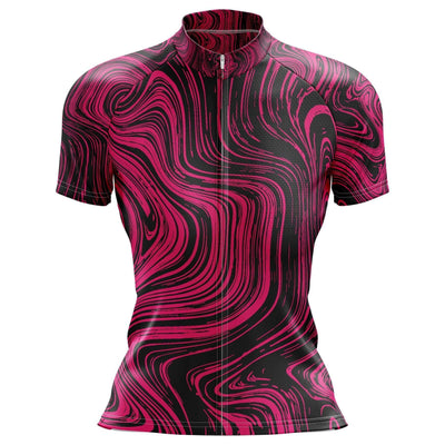 Women's Pink Spinet Cycling Jersey