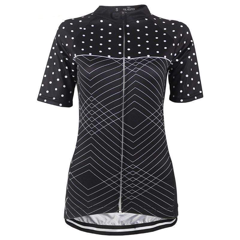 Women's Polka Dot Zigzag Cycling Jersey