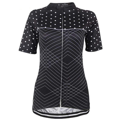 Women's Polka Dot Zigzag Cycling Jersey