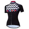 Women's Zig Zag Short Sleeve Cycling Jersey