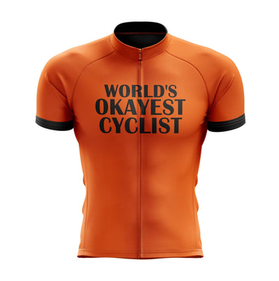 World's Okayest Cyclist Orange Jersey