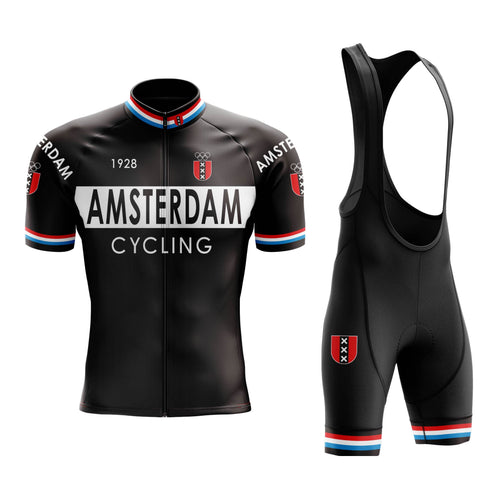Amsterdam Black Cycling Jersey or Bibs Montella Cycling Cycling Kit
