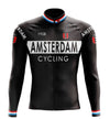 Amsterdam Black Long Sleeve Cycling Jersey Montella Cycling Long Sleeve