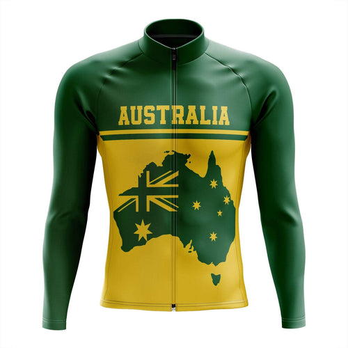 Australia Long Sleeve Cycling Jersey Montella Cycling
