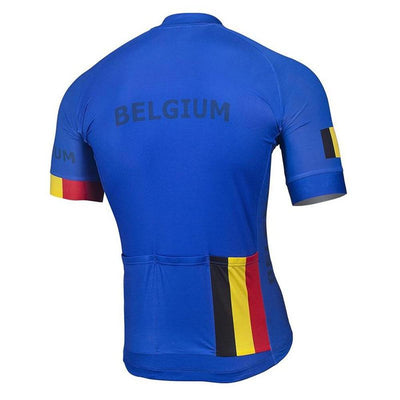 Belgium Blue Cycling Jersey Montella Cycling
