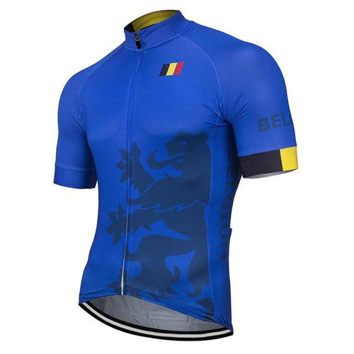 Belgium Blue Cycling Jersey Montella Cycling
