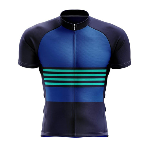 Blue Stripes Men's Cycling Jersey Montella Cycling