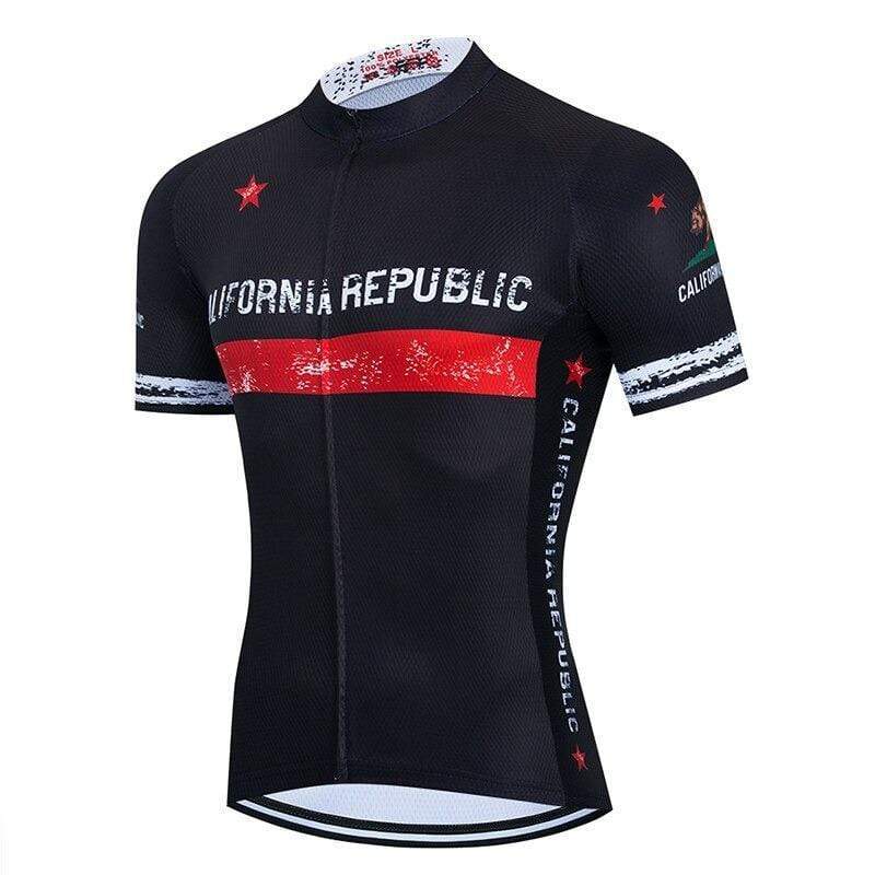 Maillot De Cyclisme Unisexe Radere California Republic Flag - Taille XL, Manches Courtes, Occasion