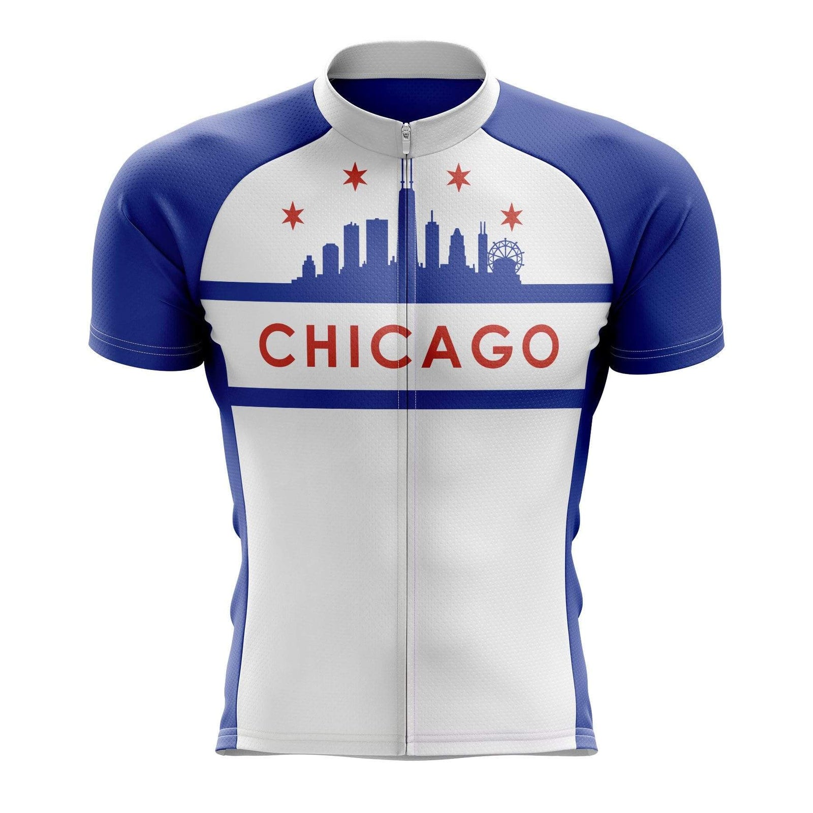Chicago White Cycling Jersey Montella Cycling