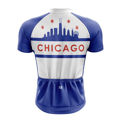 Chicago White Cycling Jersey Montella Cycling