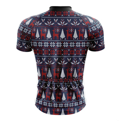 Christmas Blue Sweater Cycling Jersey Montella Cycling Men SS Jersey