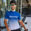 Custom Blue Cycling Team Jersey and Bibs Montella Cycling