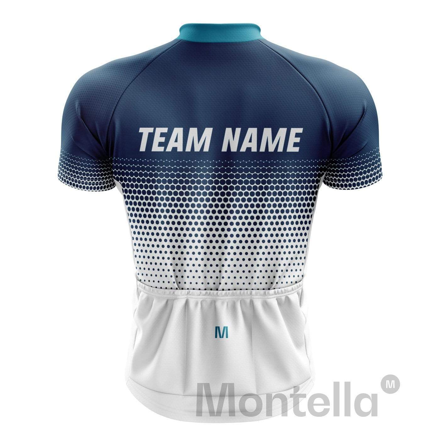 Custom Blue Cycling Team Jersey and Bibs Montella Cycling