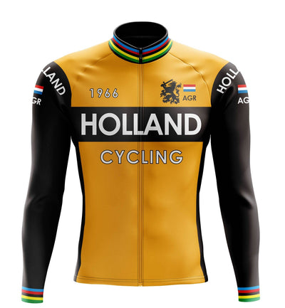 Dutch Long Sleeve Cycling Jersey Montella Cycling Long Sleeve