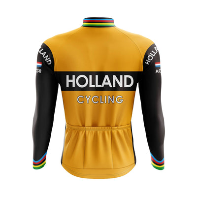 Dutch Long Sleeve Cycling Jersey Montella Cycling Long Sleeve