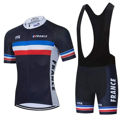 France Men's Cycling Jersey or Bibs Montella Cycling Cycling Kit