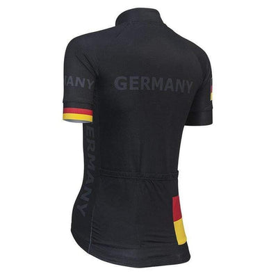 Germany Black Women's Cycling Jersey Montella Cycling