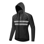 Montella Cycling Accessories M / Black Windproof Waterproof Men's Cycling Jacket with Hood