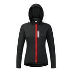 Montella Cycling Accessories M / Black Windproof Women's Cycling Jacket with Hood