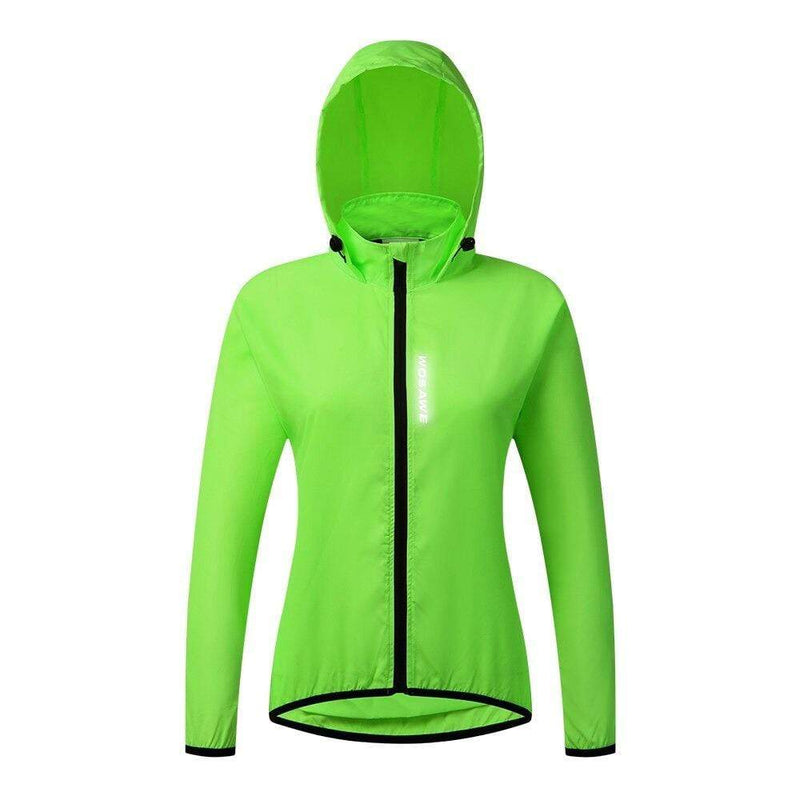Montella Cycling Accessories M / Green Windproof Women's Cycling Jacket with Hood