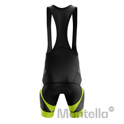 Montella Cycling Bibs Men's Green Flex Cycling Bib Shorts